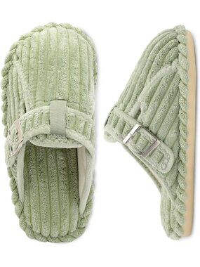 Cozy Memory Foam Women's Adjustable Slippers - Soft Slip-On Clogs for